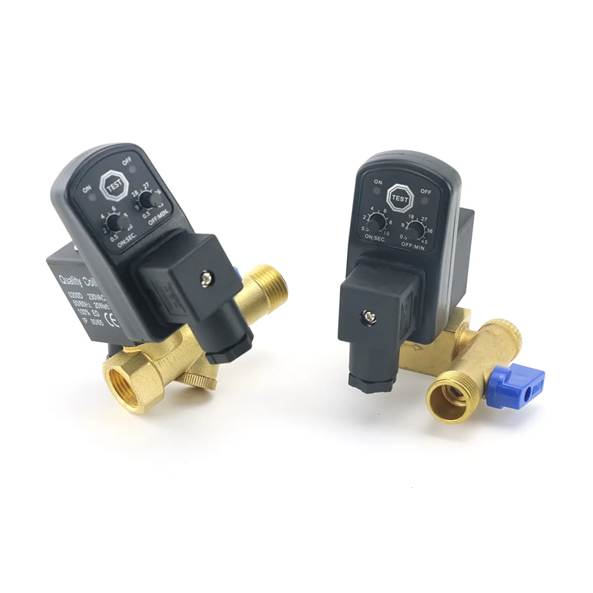 Air Compressor Automatic Drain Valve | 1/2" DN15 Brass | Timer Solenoid - Thumbnail 3