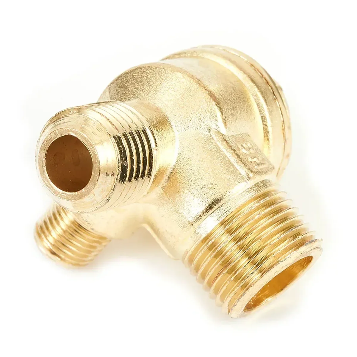 Air Compressor Check Valve | 3-Port Male Thread | 10x14x16, 16x14x7 Options - Thumbnail 3