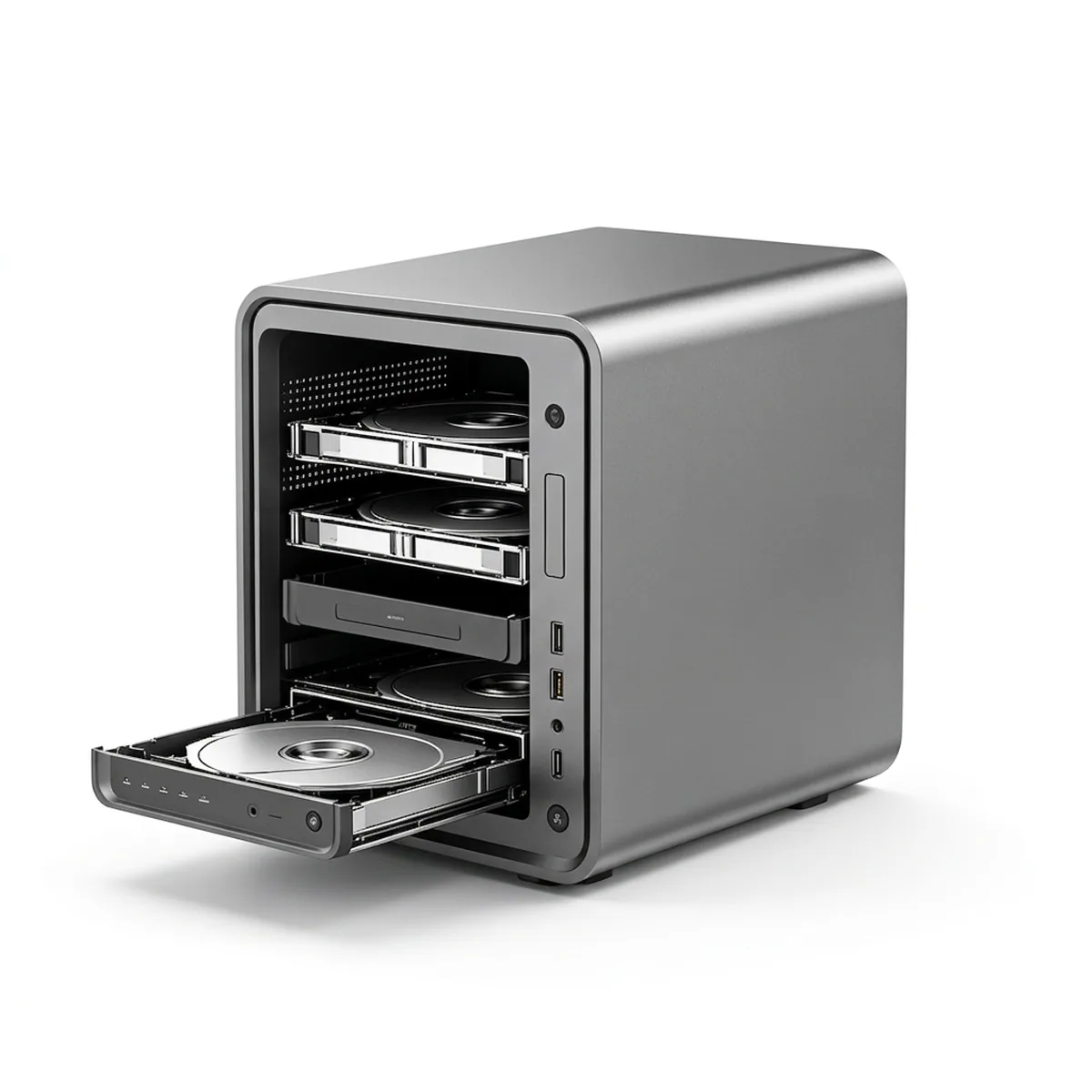 NAS Mini PC | Intel Twin Lake N150 | 4x 2.5GbE Ports - Thumbnail 2