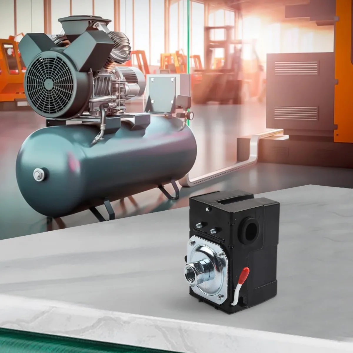 Air Compressor Pressure Switch | 26A 240V | Single Port | 3 Pressure Ranges - Thumbnail 6