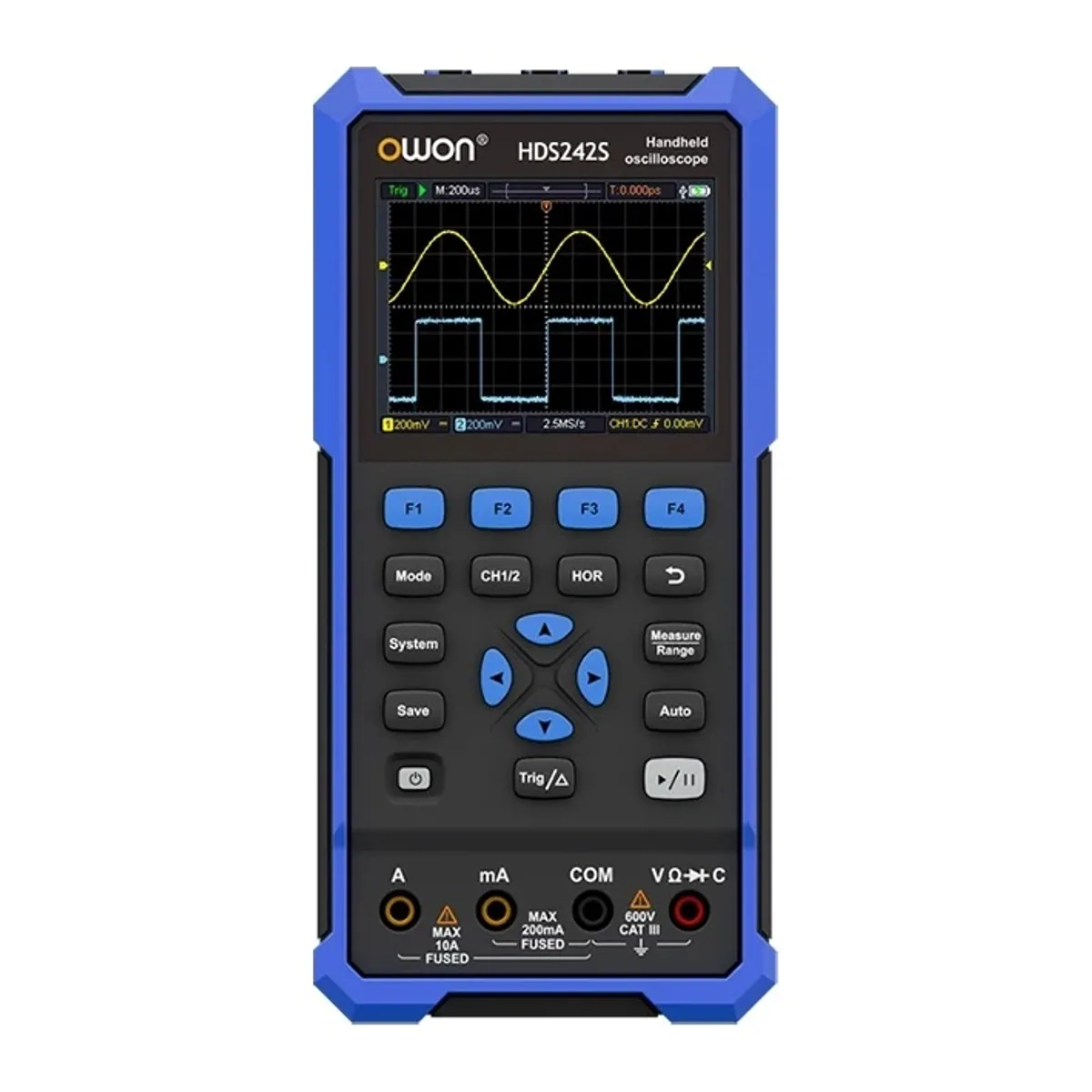 Handheld Digital Oscilloscope HDS200 | 2CH 40MHz to 200MHz | 25MHz Generator - Image 1