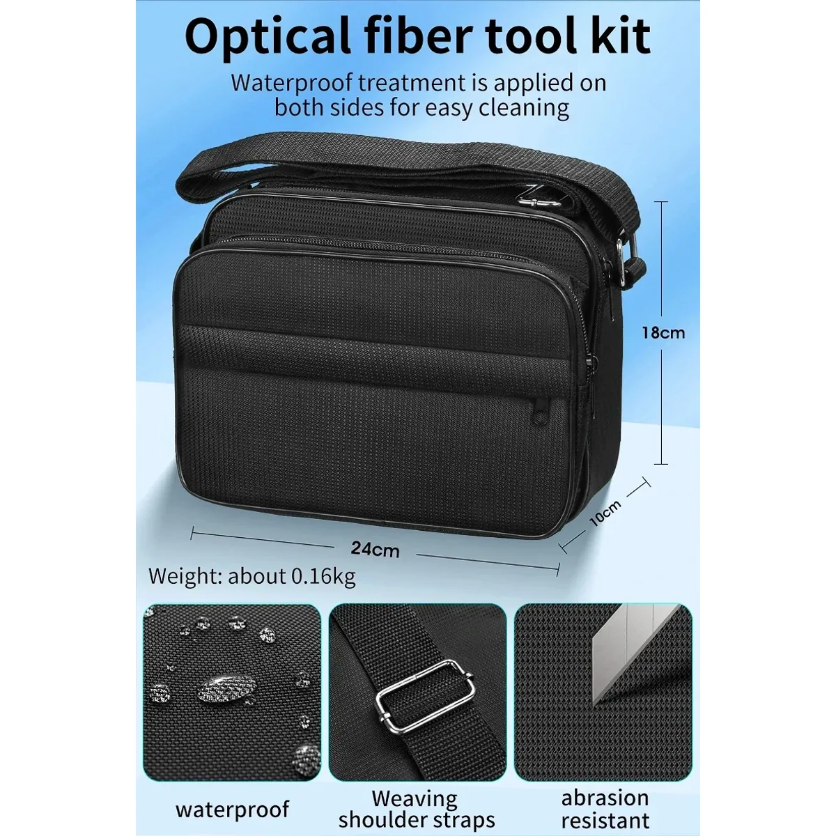 Fibre Termination Kit 22pcs | OPM -70 to +10dBm, 15mW VFL | AUA-6C Cleaver - Thumbnail 4