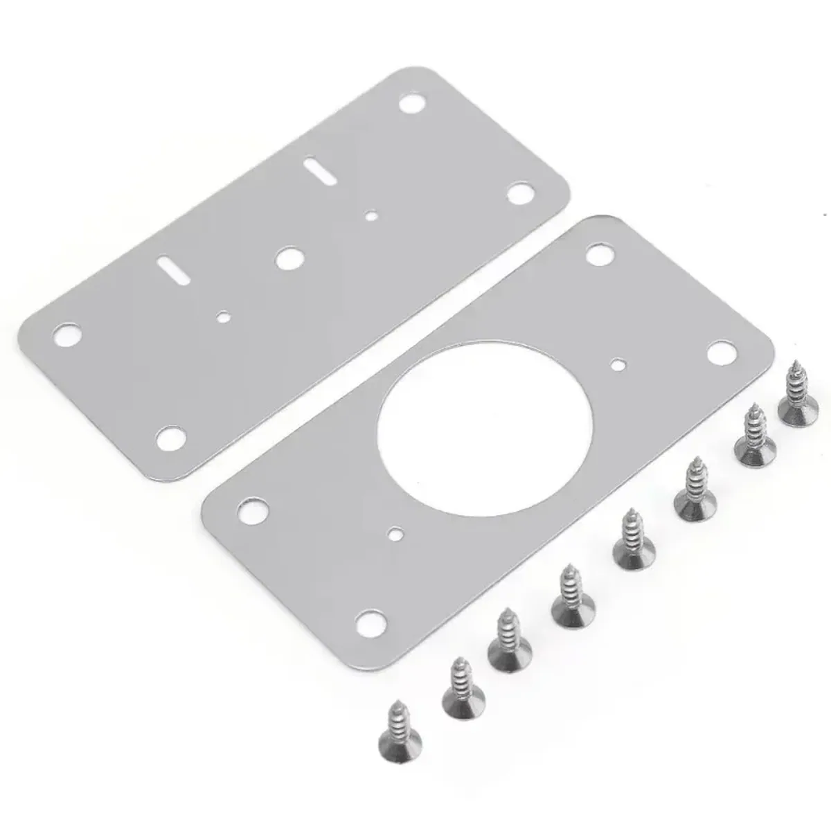 Hinge Repair Plate Kit | Stainless Steel Mounting Plates | 2/4/10Pcs for Home Kitchen - Thumbnail 5