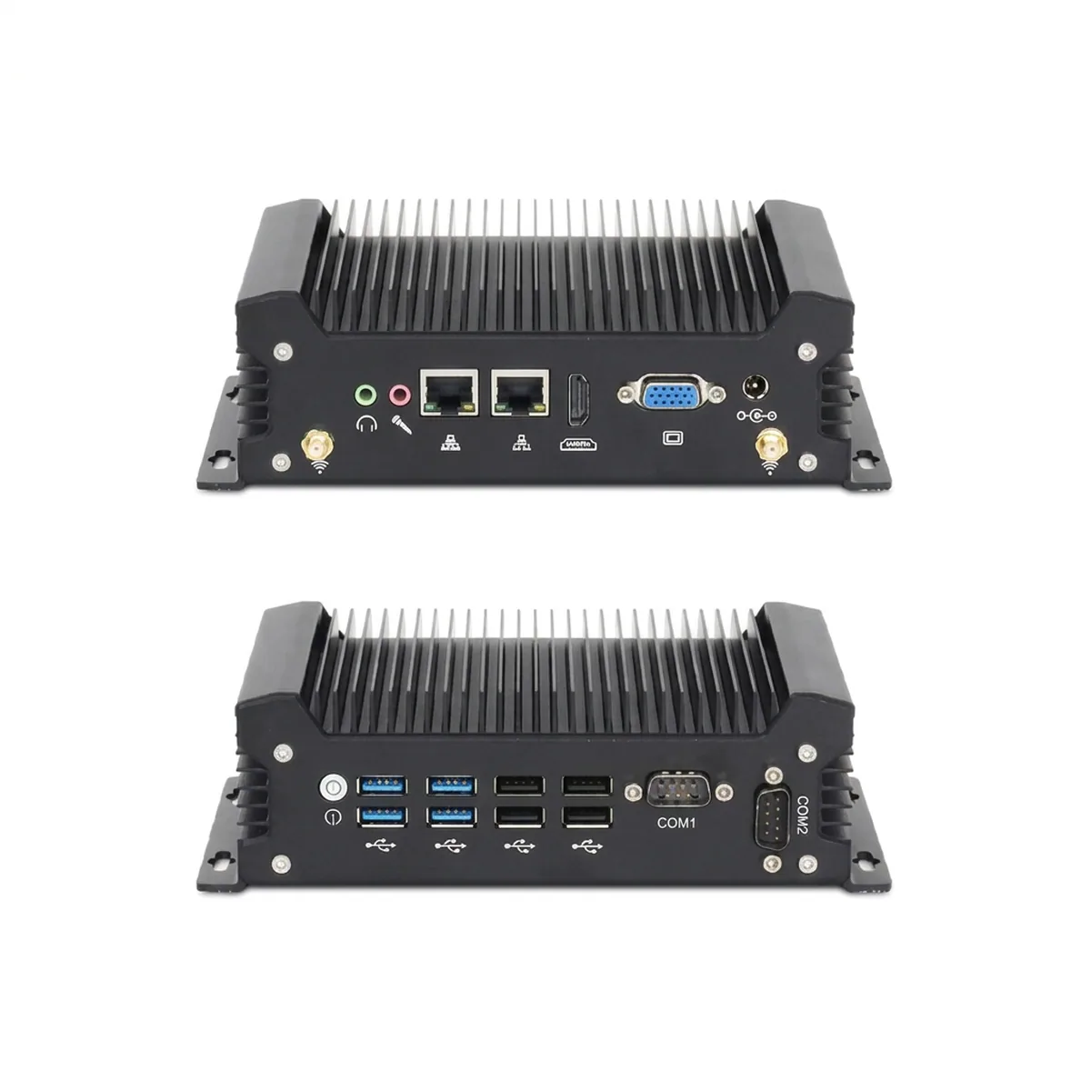 Industrial Mini PC | Dual GbE LAN 2x RS232 COM | Intel Core 8x USB Box - Thumbnail 3