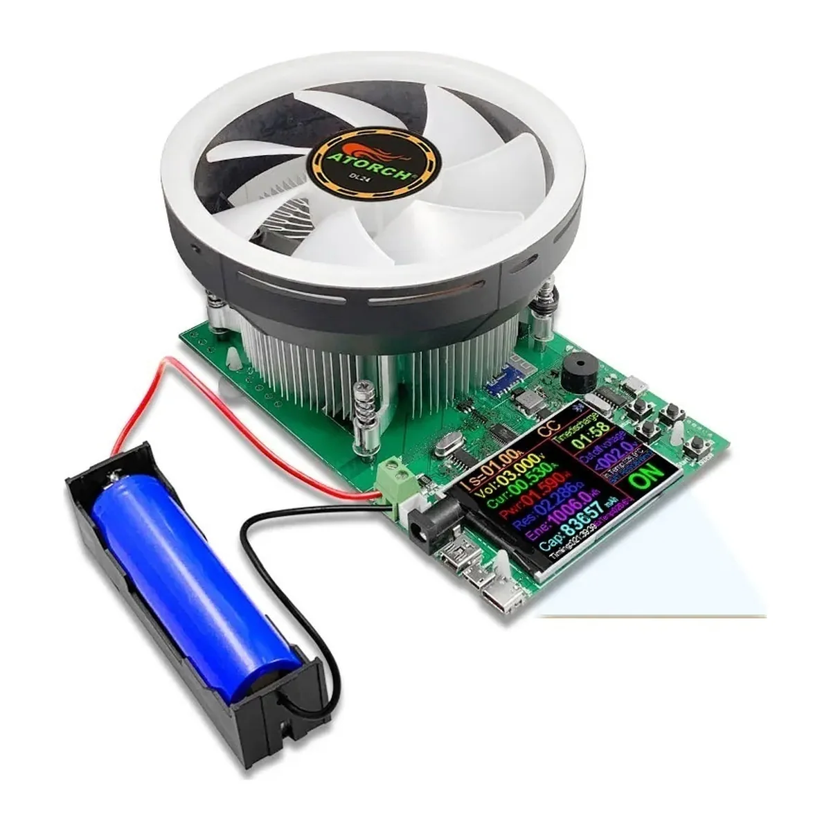 180W DC tester APP electronic load lithium battery capacity monitor discharge charge power meter supply checker + PD/QC Trigger