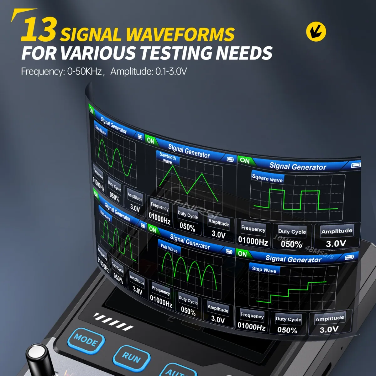 Handheld Digital Oscilloscope DSO-TC4 | 10MHz 48MSa/s | Component Tester - Thumbnail 5