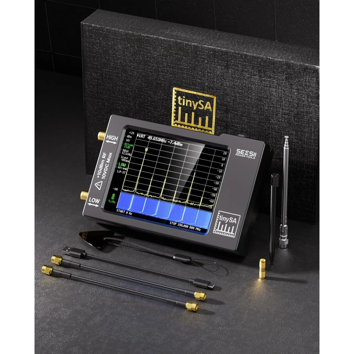Spectrum Analyser TinySA V0.3.1 | 100kHz to 960MHz | Signal Generator - Thumbnail 2