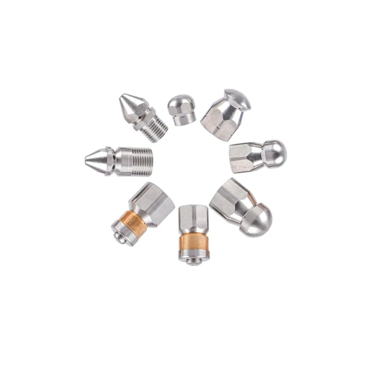 Pressure Washer Drain Cleaning Nozzle | Rotary Sewer Jet | 120MPa