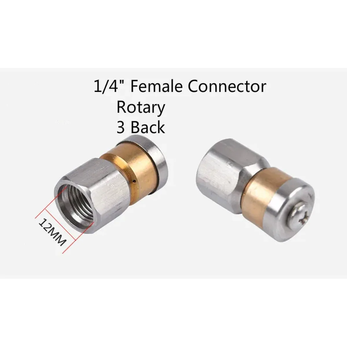 Pressure Washer Drain Cleaning Nozzle | Rotary Sewer Jet | 120MPa - Thumbnail 2