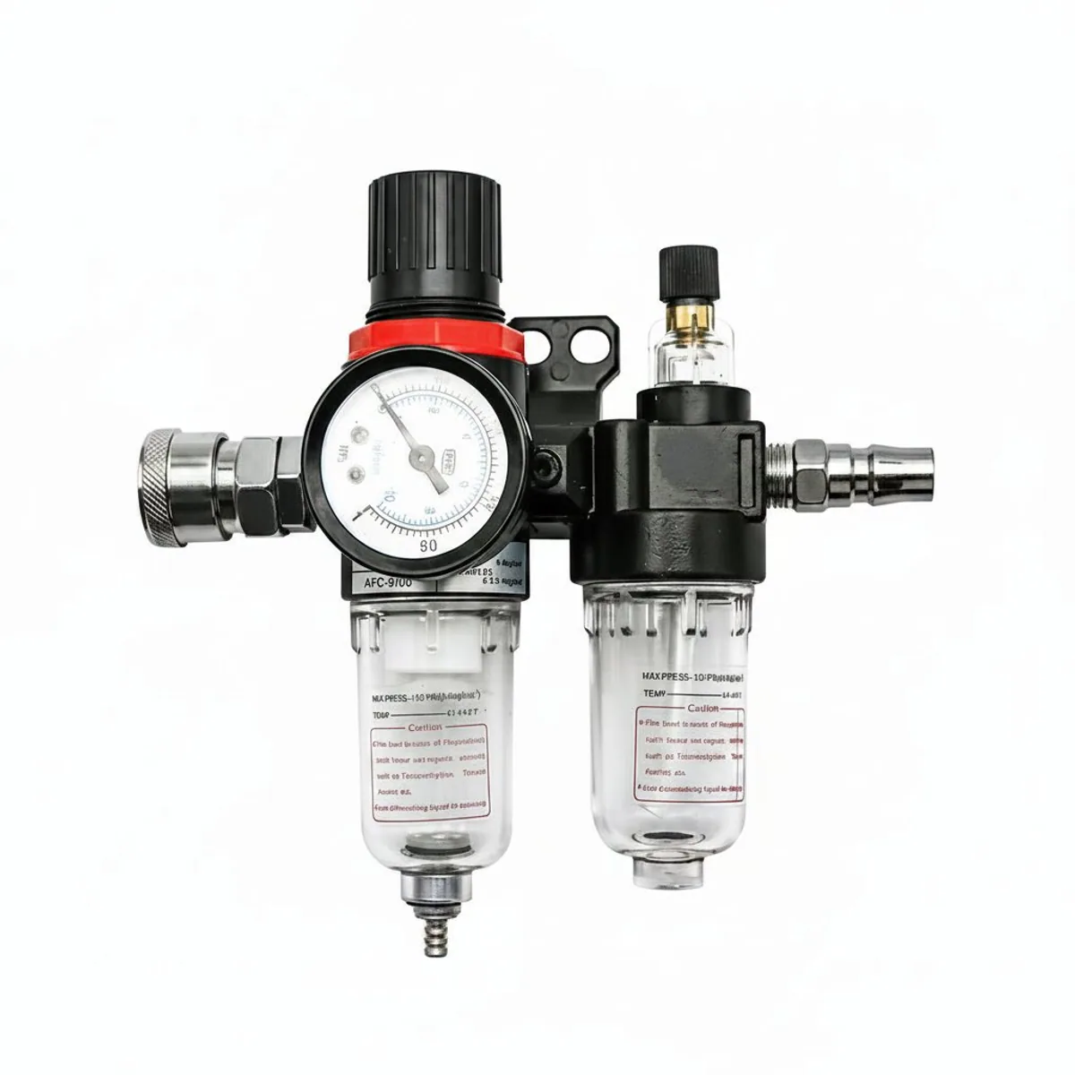 AFC2000 AFR2000 with AL2000 G1/4 air compressor filter regulator, an oil water separator for pneumatic systems.