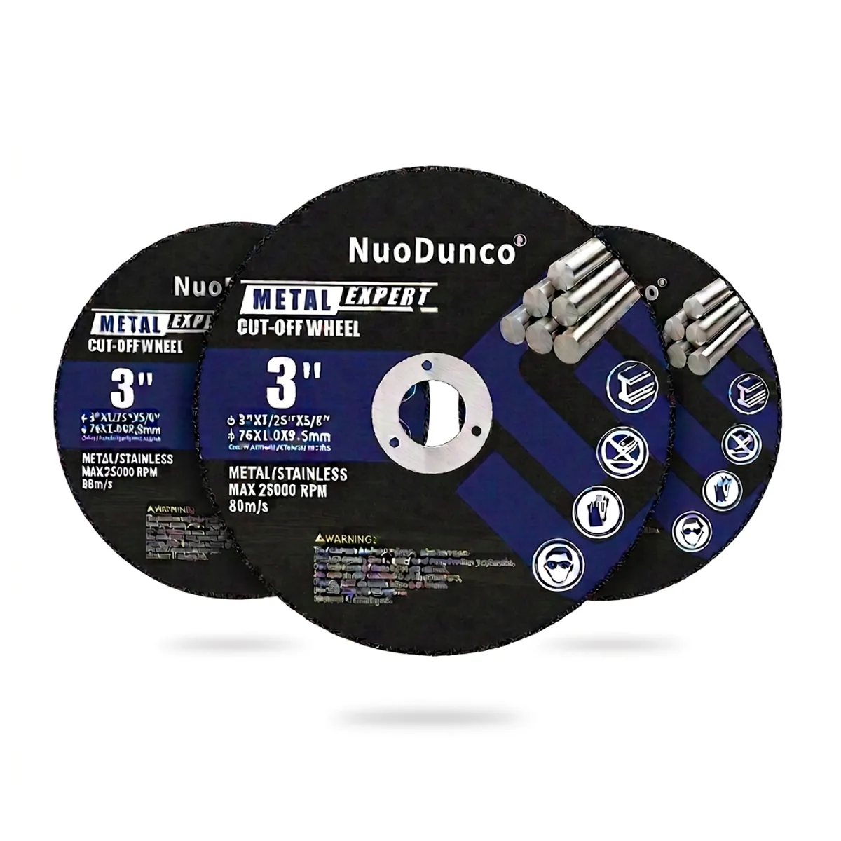 6-piece high-speed steel mini circular saw blade set for metal cutting, featuring durable HSS blades for electric grinders and rotary tools.