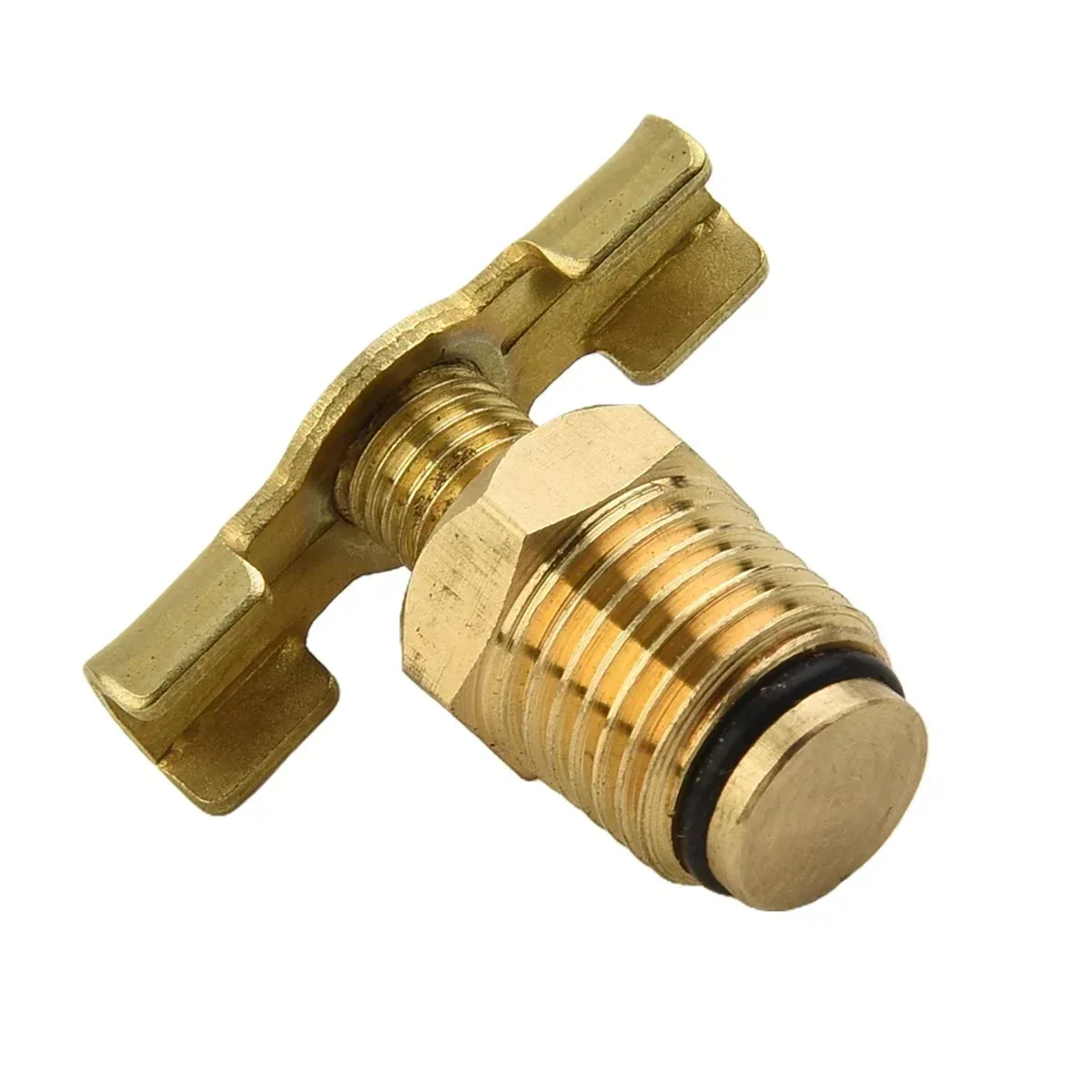 Air Compressor Drain Valve | 1/4 BSP Brass | Tank Blowdown Valve - Thumbnail 2