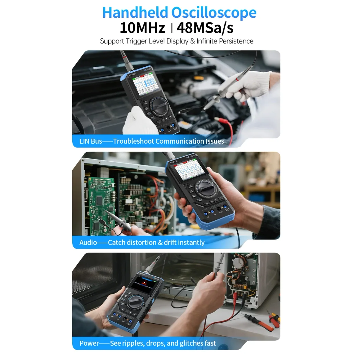 Multimeter Oscilloscope DST-210/DST-201 | 19999 Counts TRMS | Up to 10MHz - Thumbnail 2
