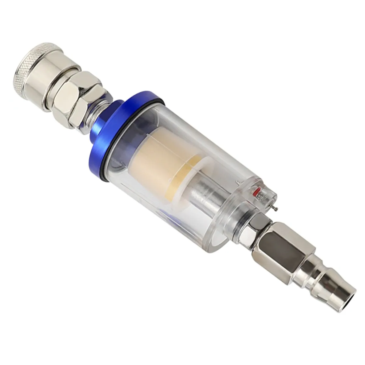 Air Compressor Moisture Separator | 1/4 NPT Water Trap Filter for Sprayers