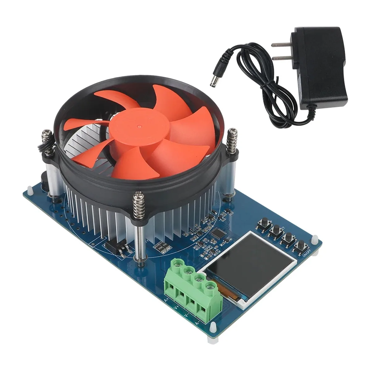 150W DC Electronic Load Tester | 4-Wire Battery Analyzer & Discharger | US Plug