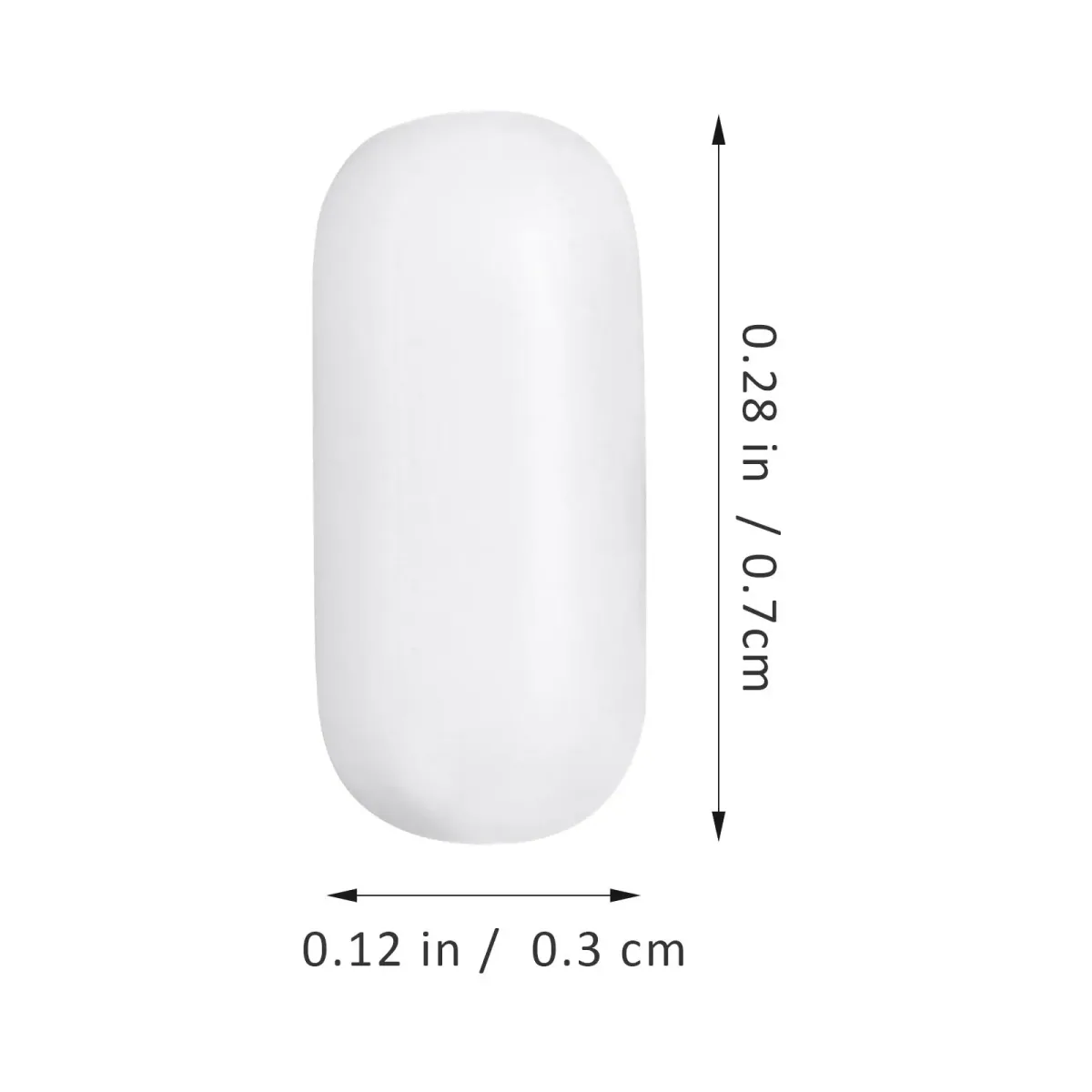 PTFE Magnetic Stir Bars 25 Pack | C3X7 | 7 x 3mm White - Thumbnail 2