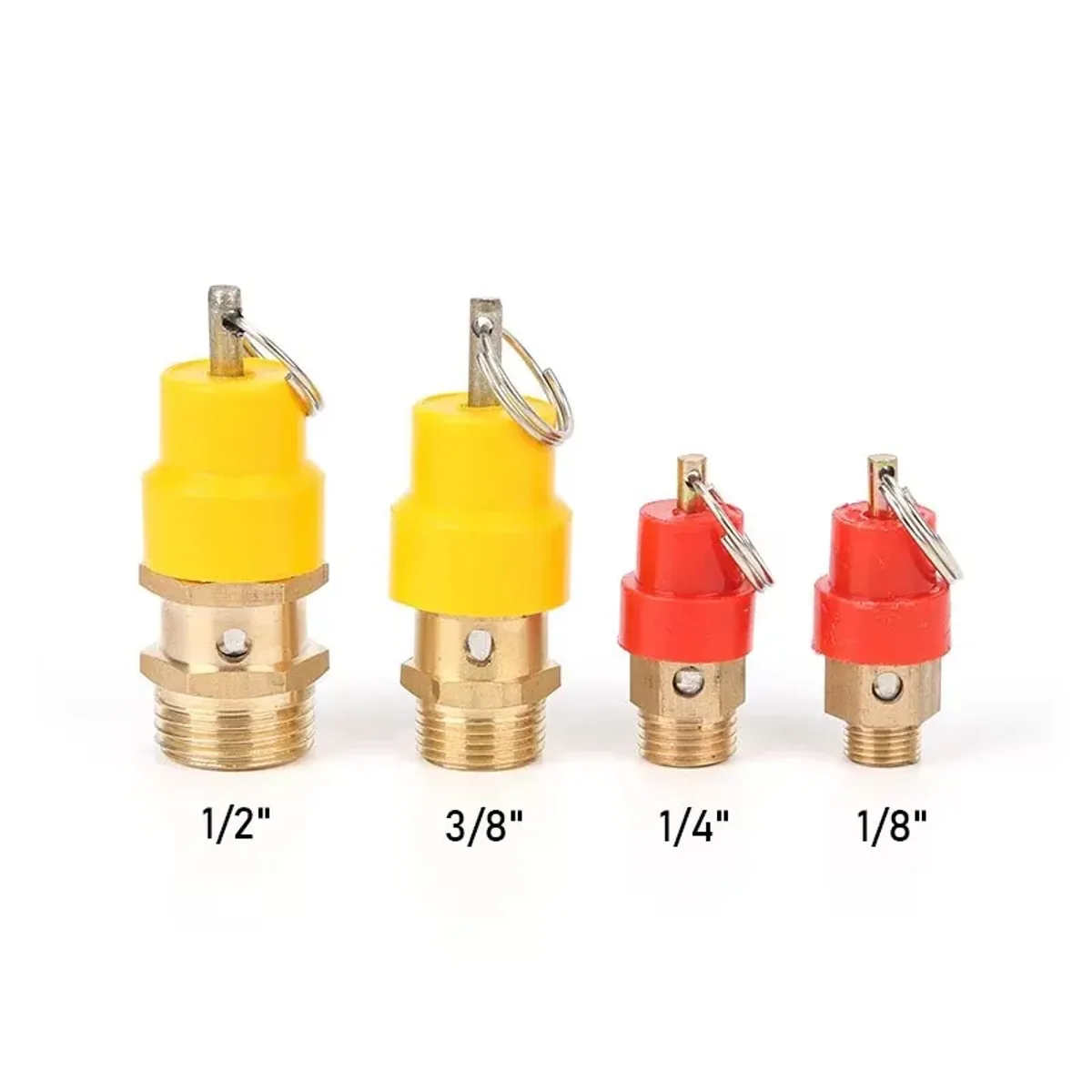 Air Compressor Safety Relief Valve | 120PSI | 1/8, 1/4, 3/8, 1/2 BSP Brass - Thumbnail 6