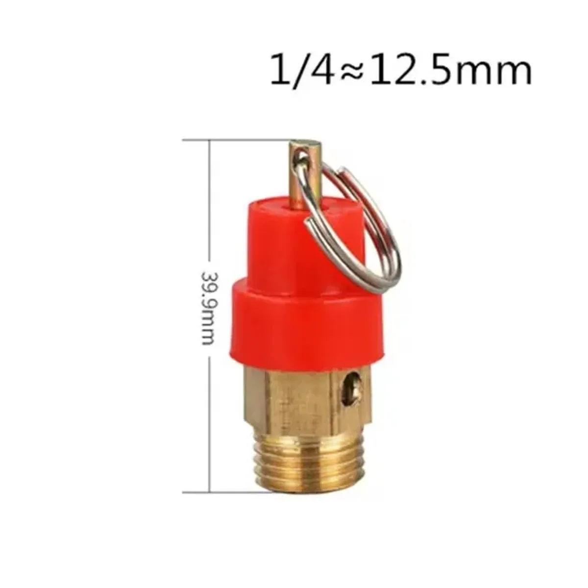 Air Compressor Safety Relief Valve | 120PSI | 1/8, 1/4, 3/8, 1/2 BSP Brass - Thumbnail 2