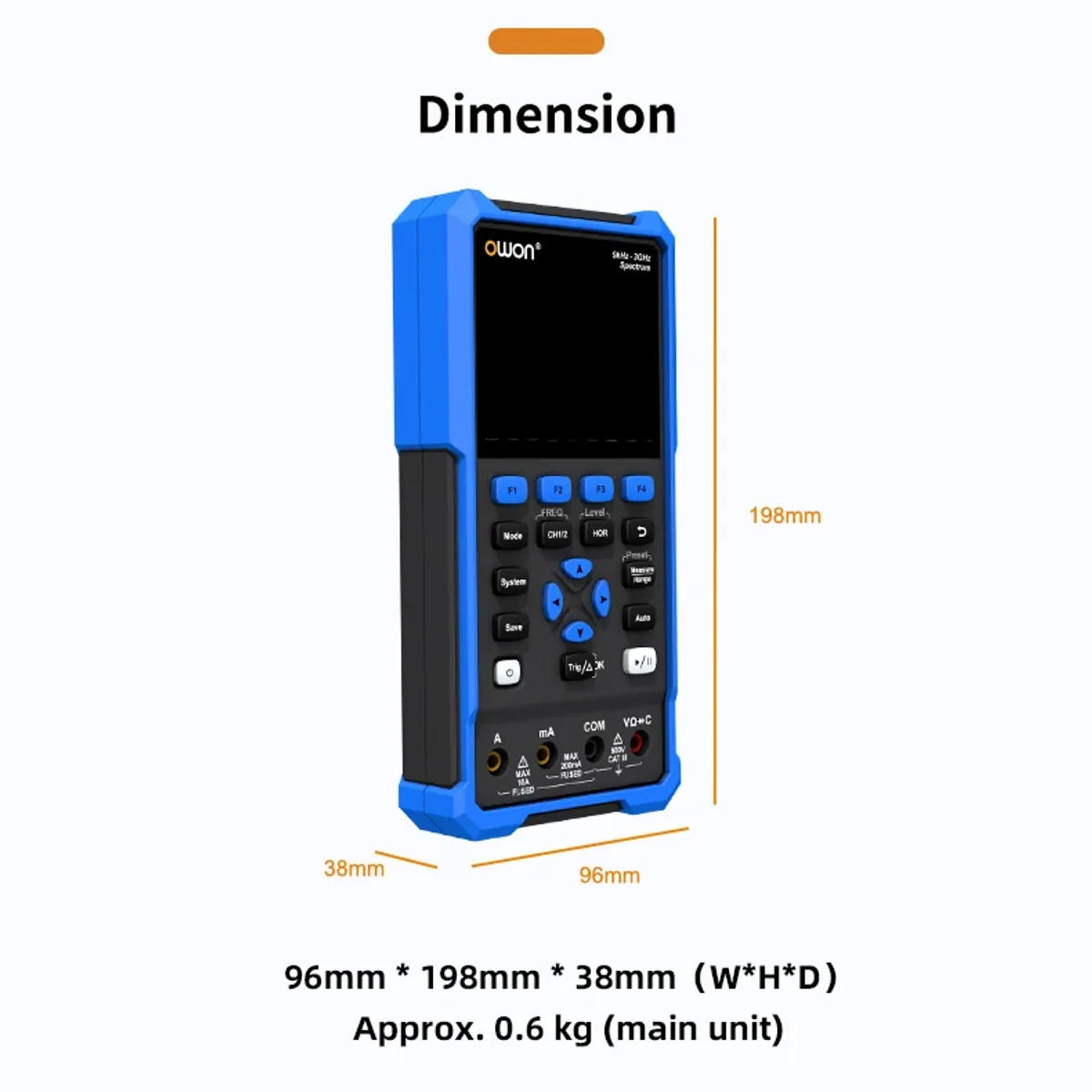 Handheld Spectrum Analyser HSA2000 | 1.5 or 3GHz | Scope and Multimeter - Thumbnail 6