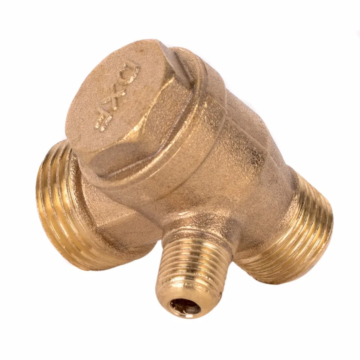 Air Compressor Check Valve | 3 Port Male Thread | Brass, Zinc or Aluminium - Thumbnail 2
