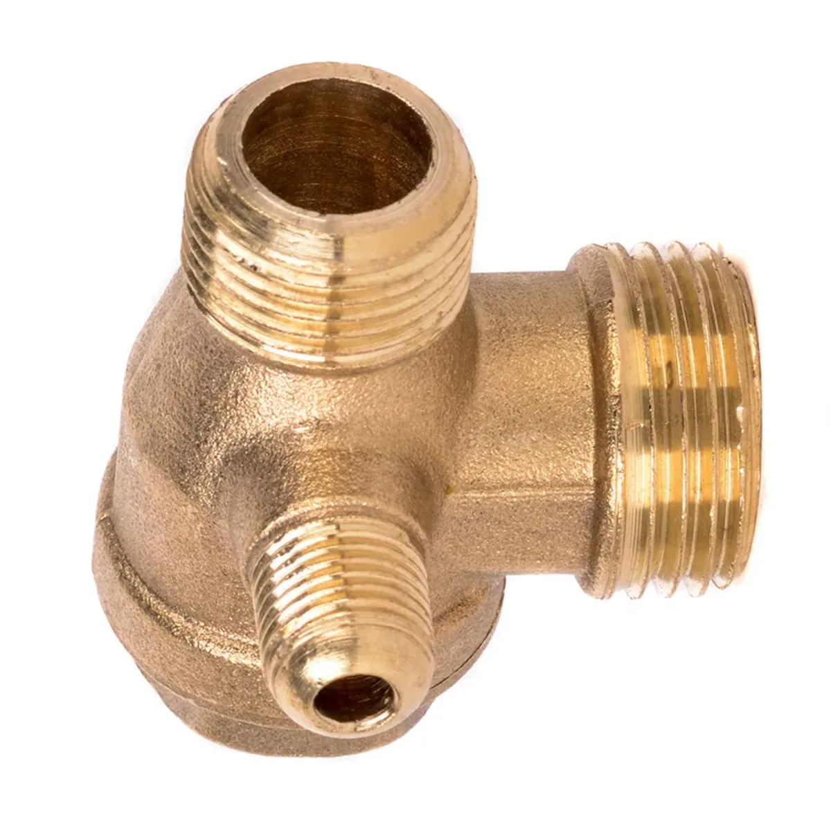 Air Compressor Check Valve | 3 Port Male Thread | Brass, Zinc or Aluminium - Thumbnail 4
