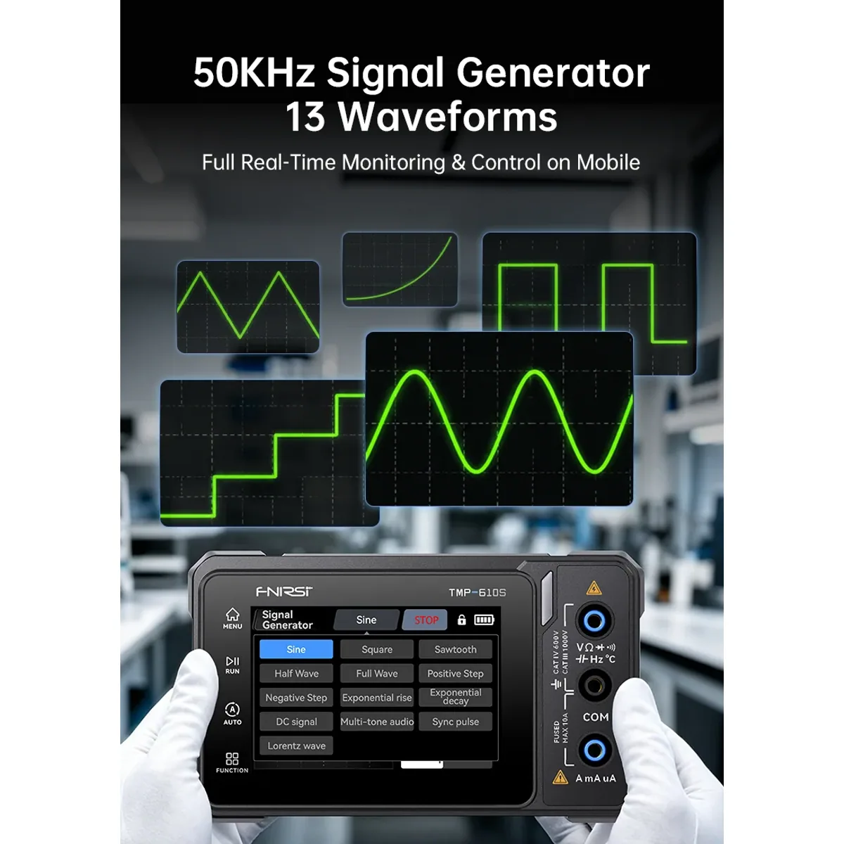 Multimeter with Oscilloscope TMP-610S | 60000 Count TRMS | 10MHz Scope - Thumbnail 2