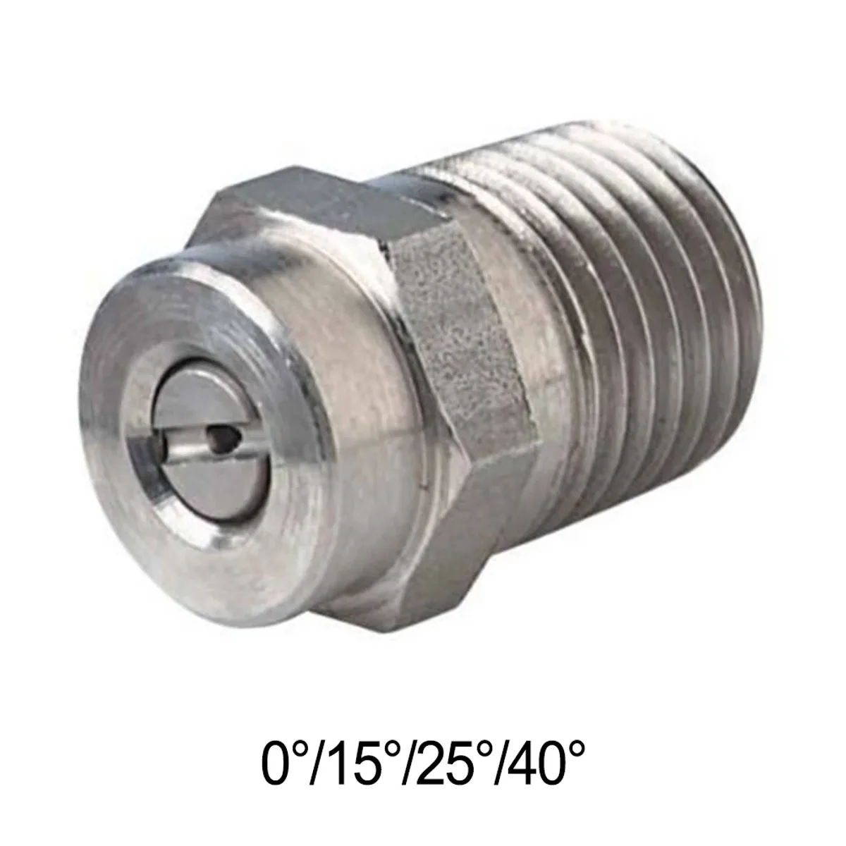 High Pressure Washer Nozzle M40040 | 1/4" NPT | Stainless Steel Fan Spray - Thumbnail 2