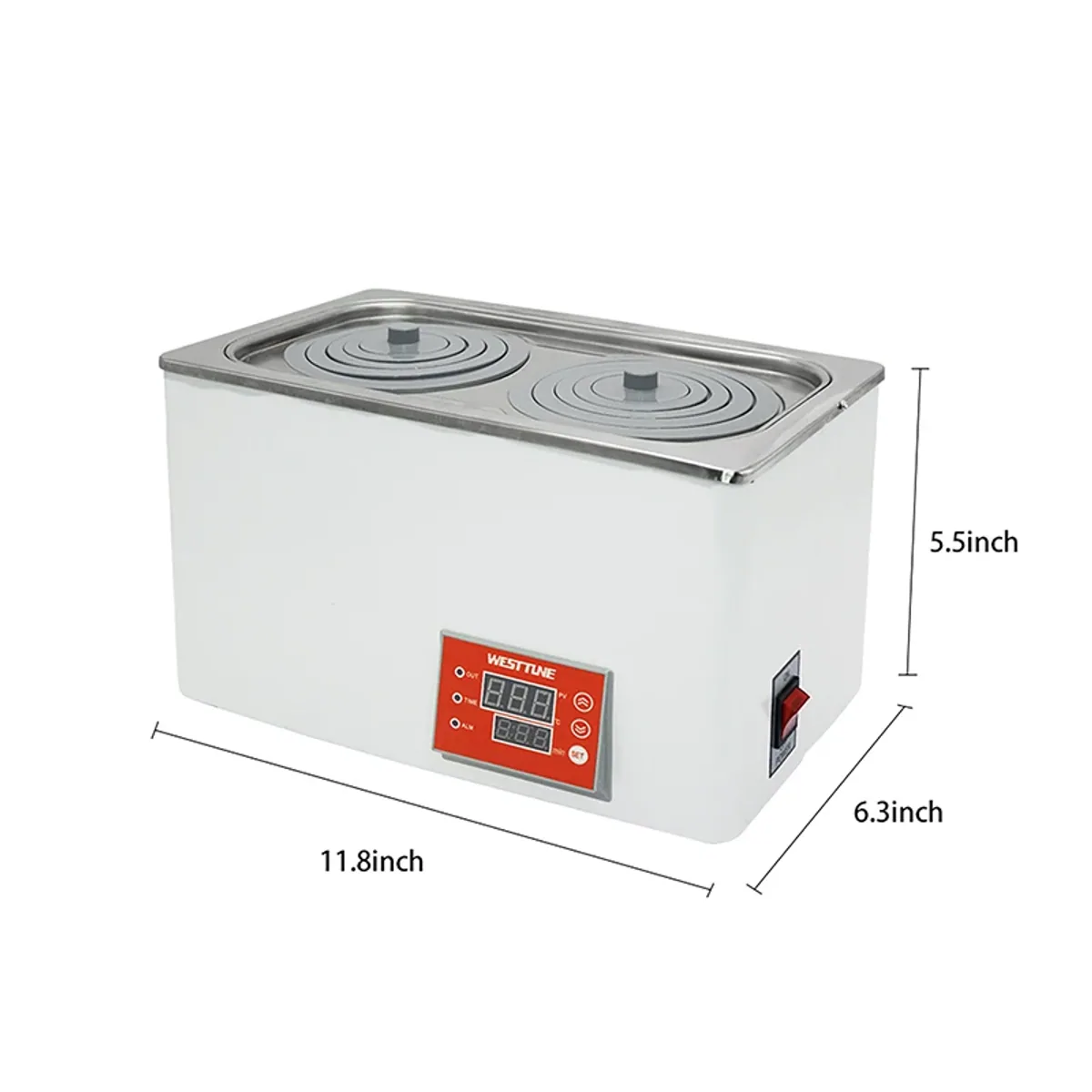 Lab Equipment Supplies Digital Water Bath HWB-1/HWB-2 | RT to 99.9°C - Thumbnail 4