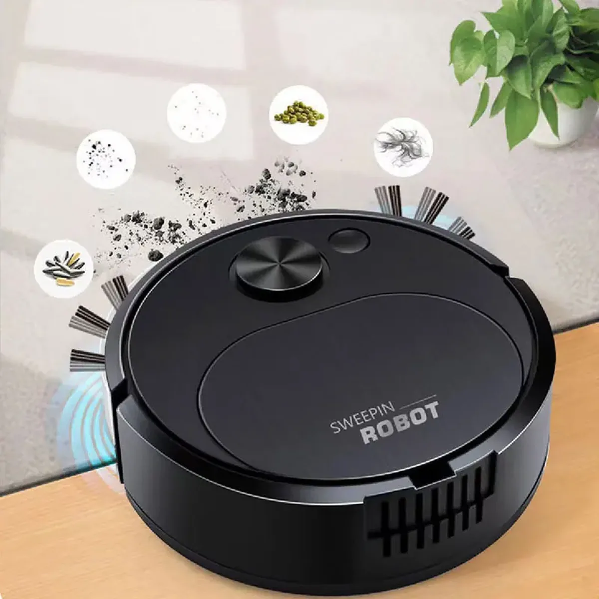 3-in-1 Smart Robot Vacuum & Mop | 1500Pa Powerful Suction | Wireless Home Cleaning System