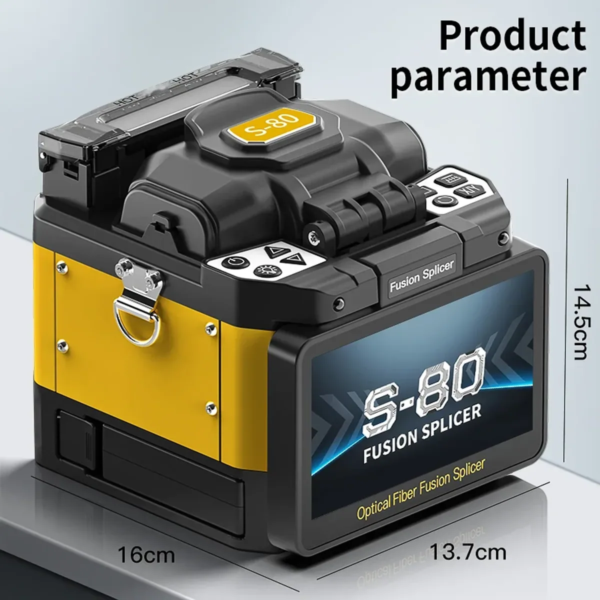 Fusion Splicer S-80 | 6-Motor Core Alignment | 5 Inch Flip Touch Screen - Thumbnail 4