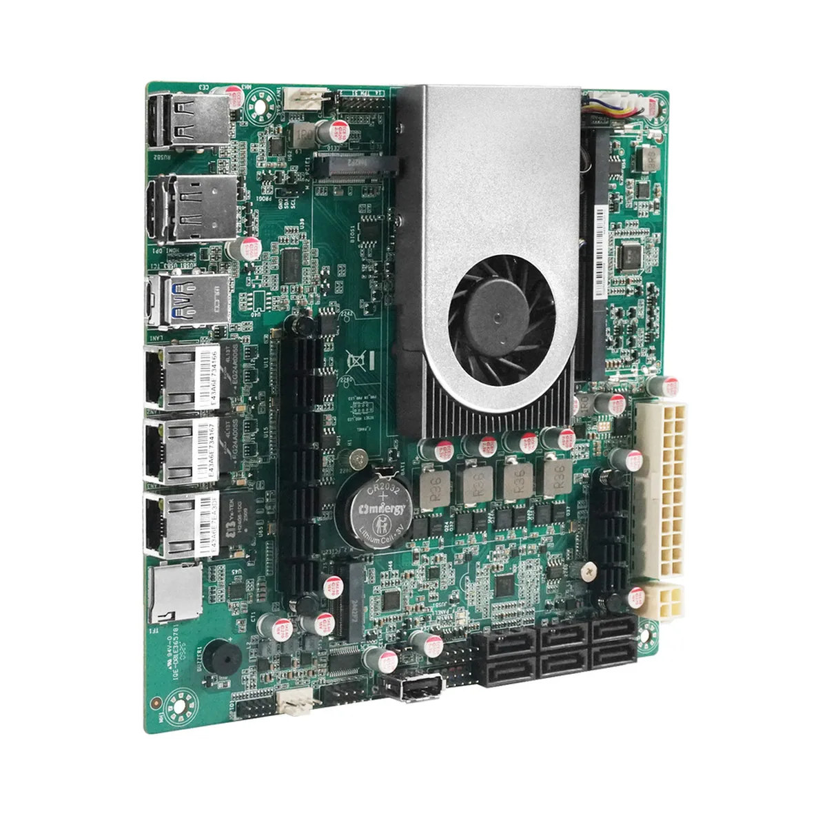 Mini PC NVMe Motherboard | Dual M.2 6x SATA | 10G SFP+ DDR5 Mini-ITX - Thumbnail 4