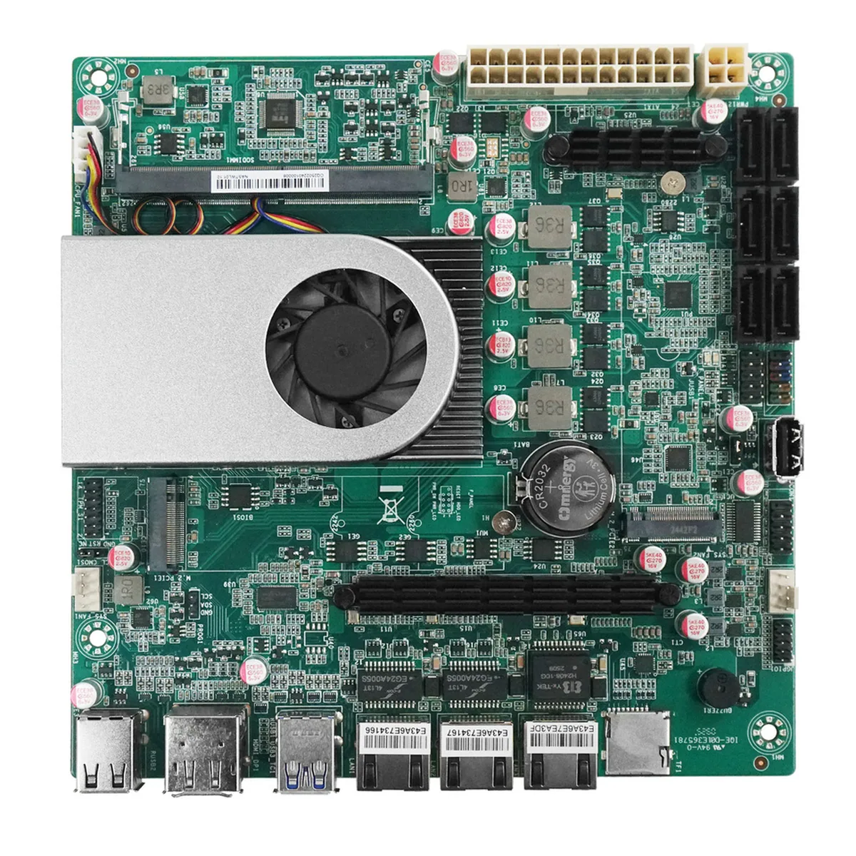 Mini PC NVMe Motherboard | Dual M.2 6x SATA | 10G SFP+ DDR5 Mini-ITX - Thumbnail 3