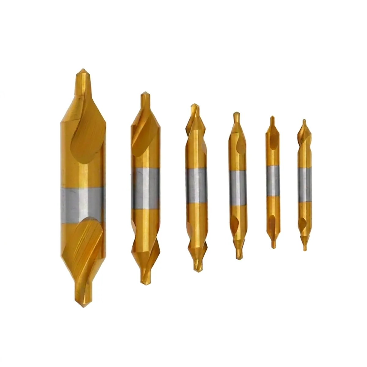 SIQI HSS Combined Center Drills Ti-Coated 60 ° Countersinks - Premium Tools & Hardware > Drill Bits with professional quality and features