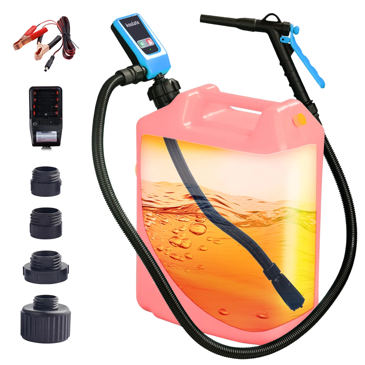Pump Kit Portable 12V | Battery Gas Transfer | 3.2 GPM with 51 Hose - Thumbnail 2