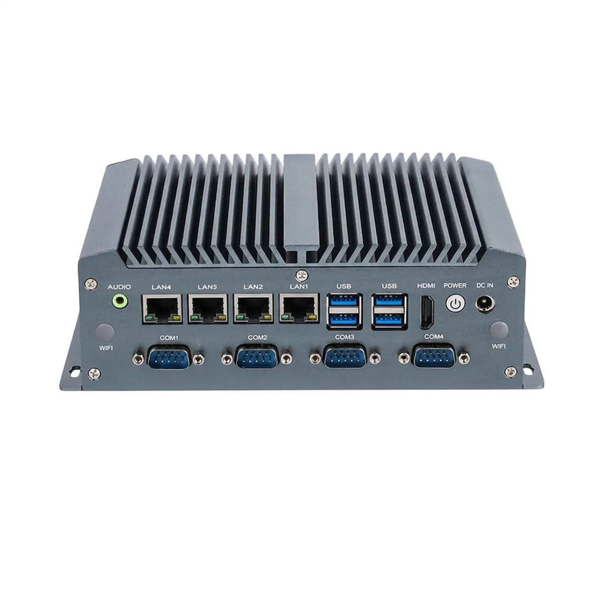 Industrial Mini PC | 9V-36V Wide Voltage | 6x COM 16x GPIO 4x LAN - Thumbnail 2