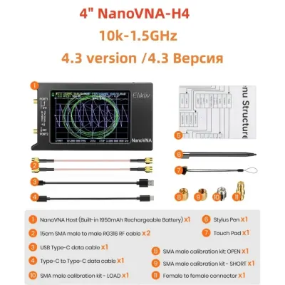 NanoVNA-H4 (10kHz to 1.5GHz)