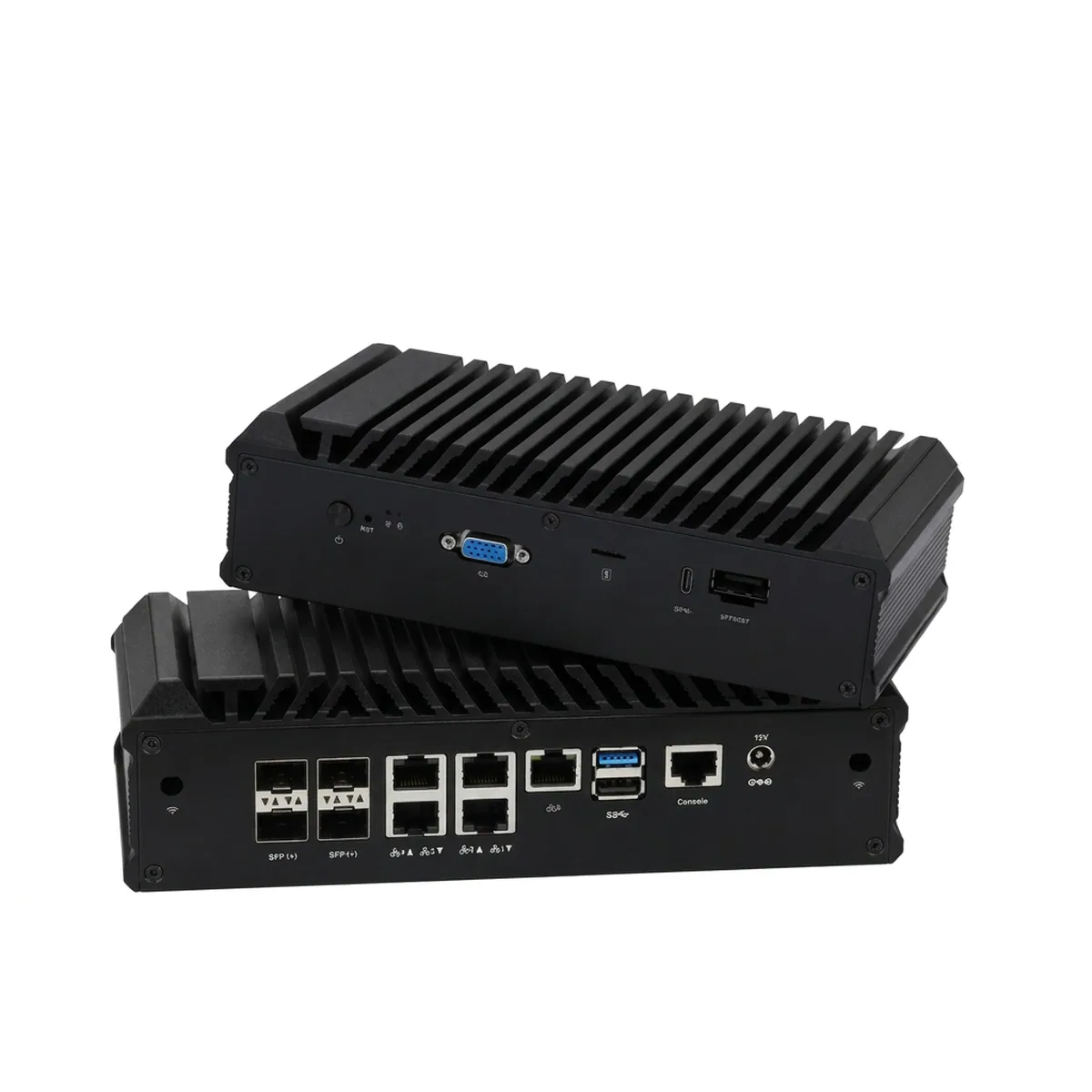 Firewall Appliance Mini PC | 4x SFP+ 5x 2.5GbE | Intel Denverton - Thumbnail 2