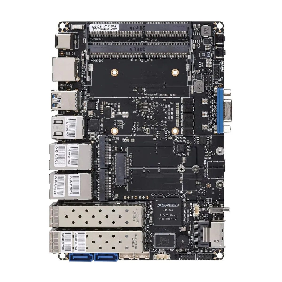 Firewall Appliance Mini PC | 4x SFP+ 5x 2.5GbE | Intel Denverton - Thumbnail 3
