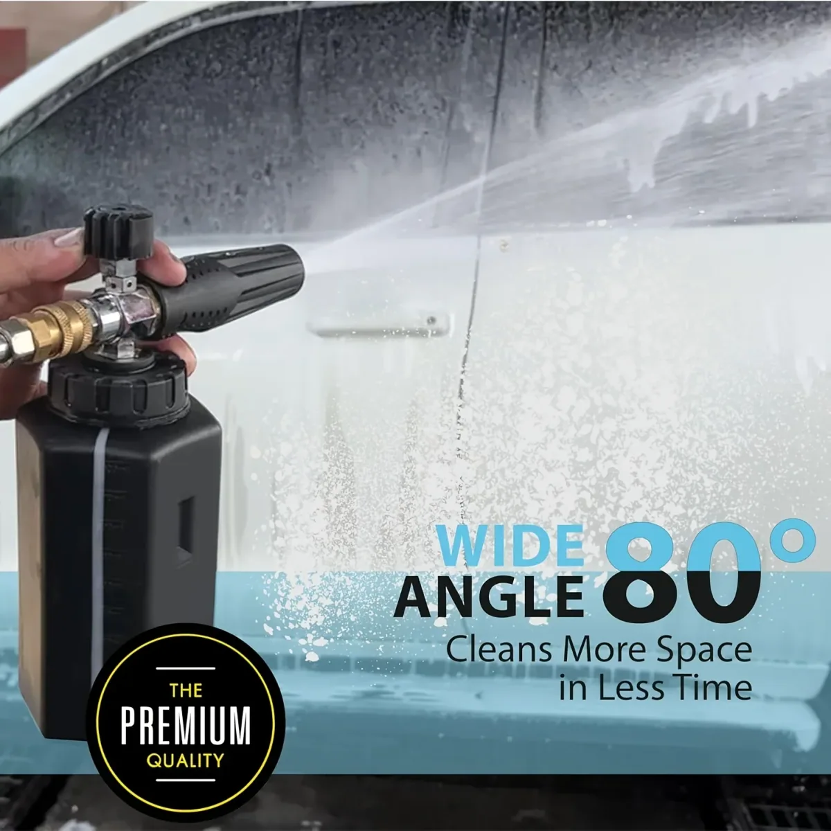 Pressure Washer Snow Foam Lance | 1000ml Bottle | 1/4" Quick Connect - Thumbnail 5