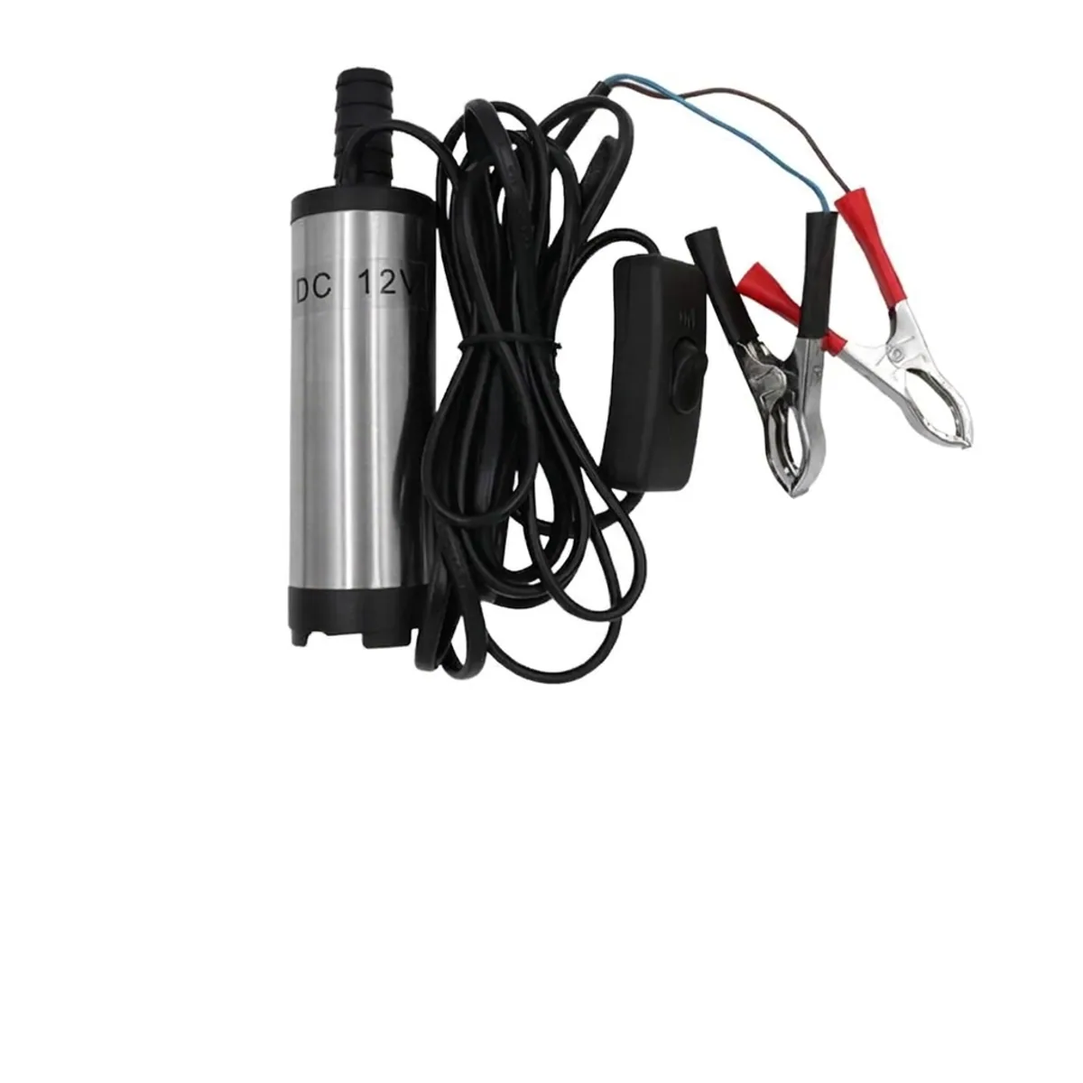 Oil Transfer Pump | 12V DC Battery Clips | Boat & Truck Fluid Drain