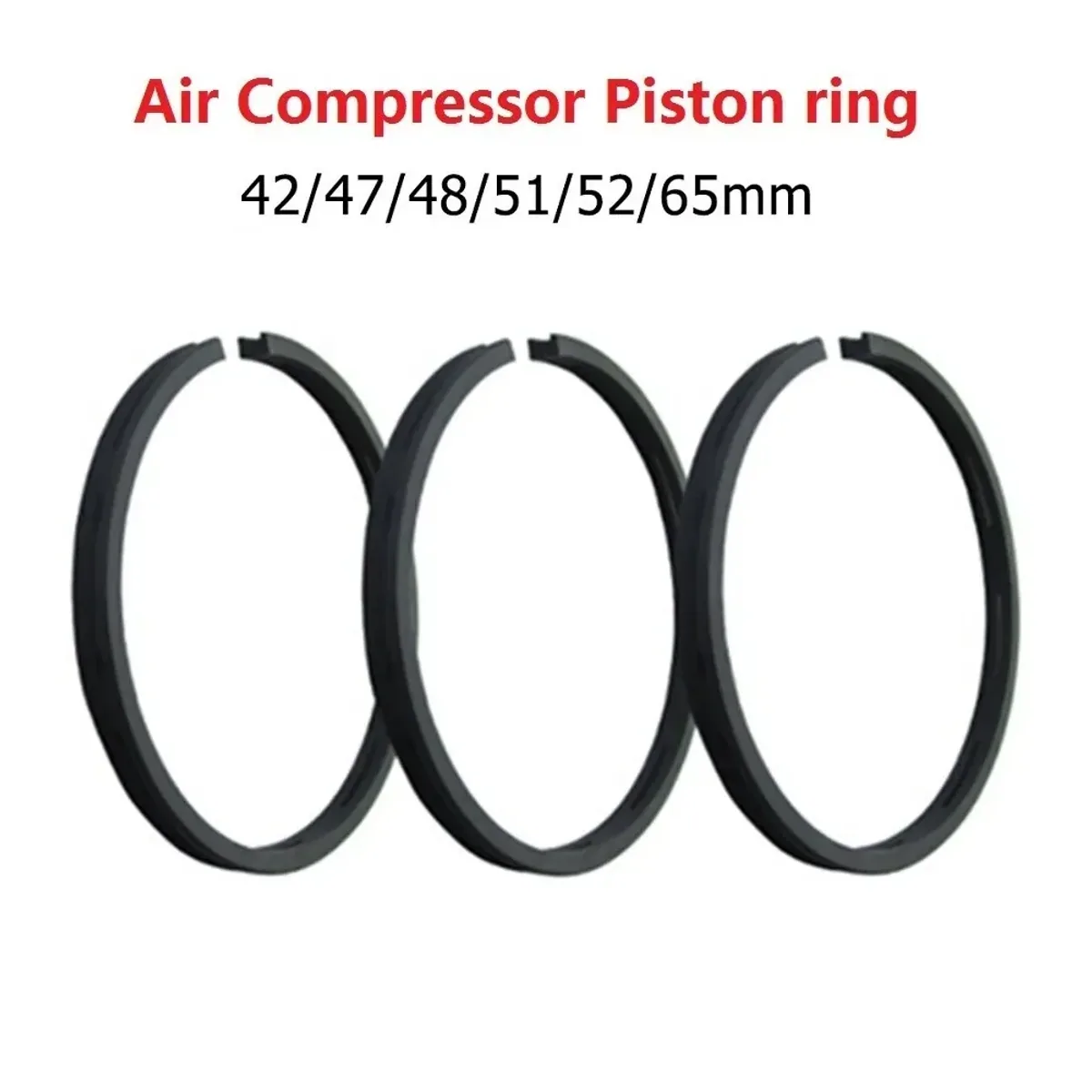 Air Compressor Piston Rings 3 Piece Set | 42mm to 65mm Cylinder Sizes - Thumbnail 4
